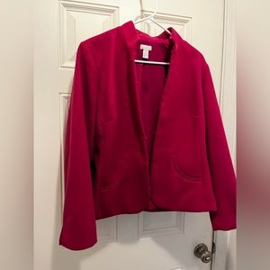chicos blazer fuchsia NWOT | size 2 | NEW (w/out tags)